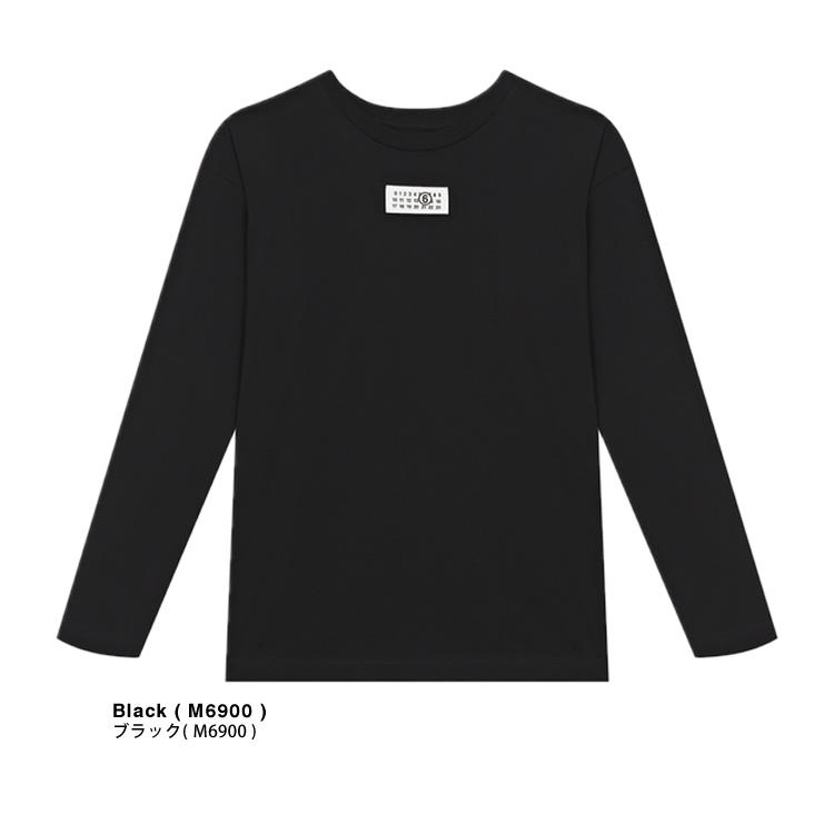 MM6 Maison Margiela ロゴ 長袖カットソー ブラック S MM6 エムエムシックス メゾンマルジェラ Maison Margiela ロンT