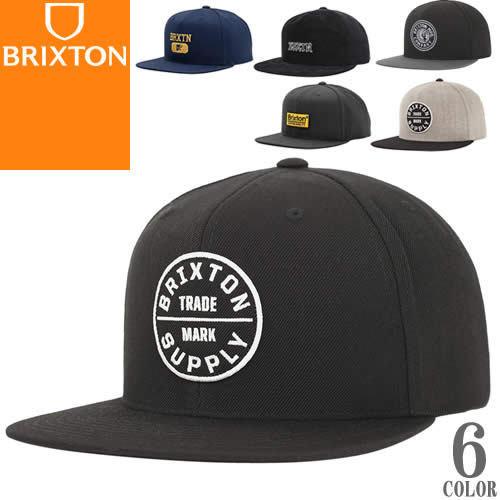 ブリクストン BRIXTON 帽子 スナップバック キャップ メンズ ベースボールキャップ ブランド 黒 深め フラットバイザー ブラック SALE 内祝い 76%OFF スケーター ストリート