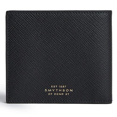 cactus(SMYTHSON ブラック 財布) Smythson（スマイソン） 財布 二つ折り財布 パナマ 4cc ノートケース