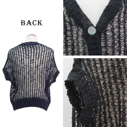 moussy - エクリュ鍵網サマーニットサマーカーディガン ボレロ ZARA カーディガン ボレロ 羽織り サマーニット レディース 薄手 夏 春夏