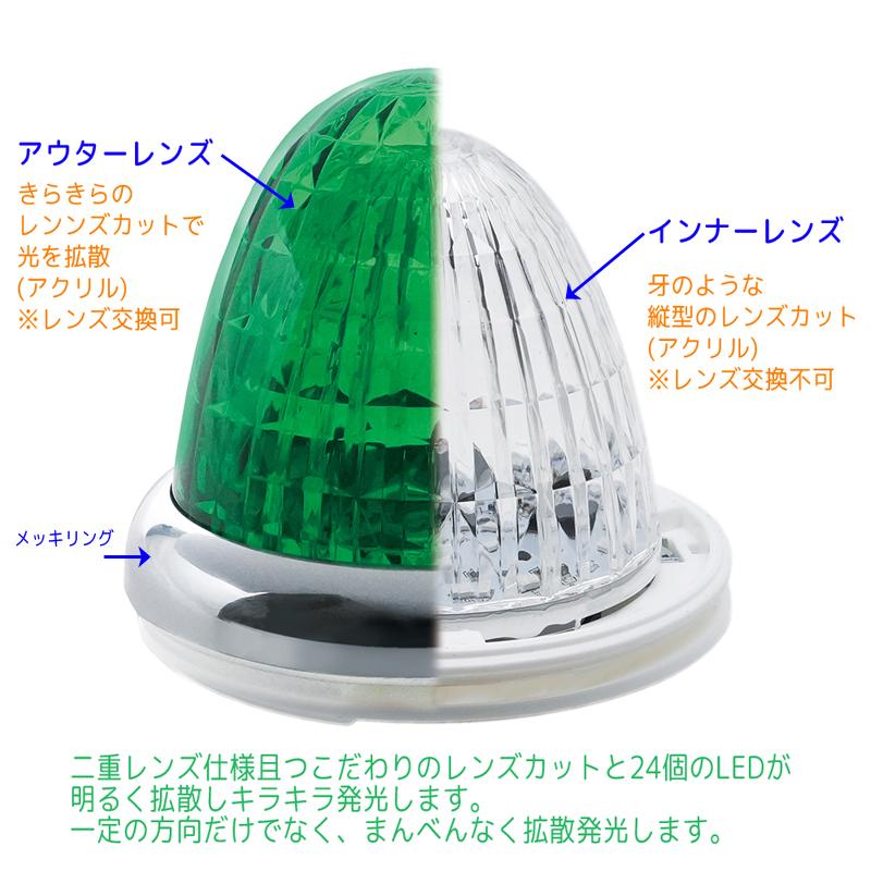 槌屋ヤック LED バスマーカーランプ 牙龍(がりゅう) CE-514 グリーン