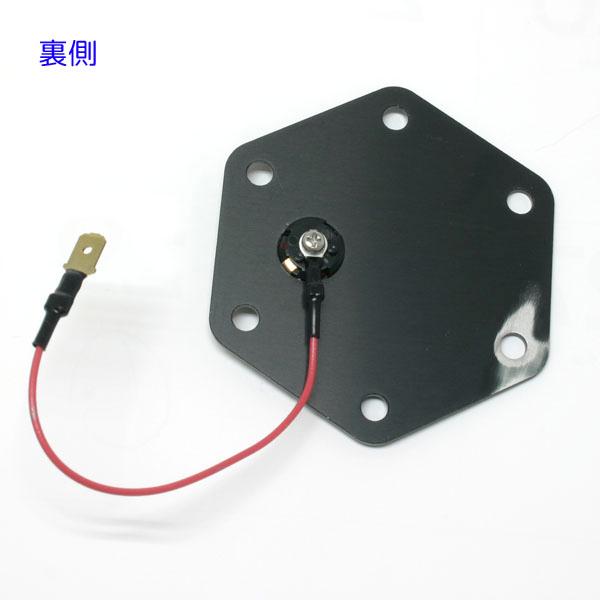 大恵(DAIKEI) プレートホーンボタン つや消しブラック/レッドボタン PH03 モモ系ステアリング用 | ダイケイ | 02