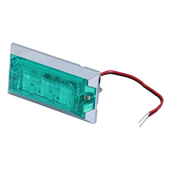 ジェットイノウエ　ハイパワーミニフラットマーカーランプ グリーン 16個 ジェットイノウエ LED マーカーランプ ハイパワーミニフラットマーカー