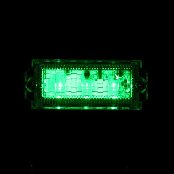 ジェットイノウエ　ハイパワーミニフラットマーカーランプ グリーン 16個 ジェットイノウエ LED マーカーランプ ハイパワーミニフラットマーカー