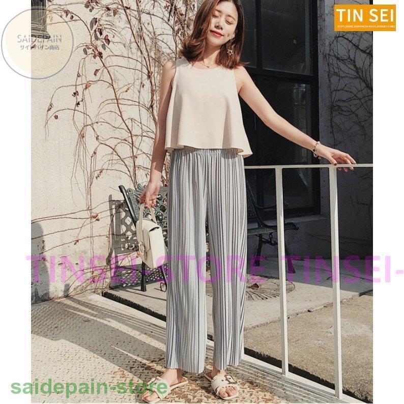 人気満点 ワイドパンツ プリーツパンツ レディース ロングパンツ ガウチョパンツ春 春夏 春服 夏 ガウチョパンツ サイズ M Www We Job Com