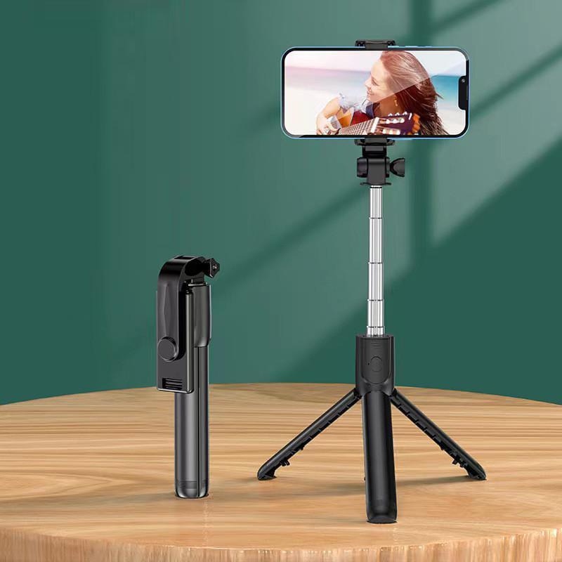 自撮り棒 スマホ用 セルカ棒 三脚 スマホスタンド 折りたたみ iphone Android 自撮り 三脚付き 70cm リモコン 伸縮式 撮影 | ブランド登録なし | 01