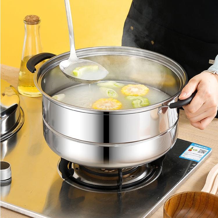 タイムセール】蒸し器 二段三段 26/28/30cm 大容量 ステンレス