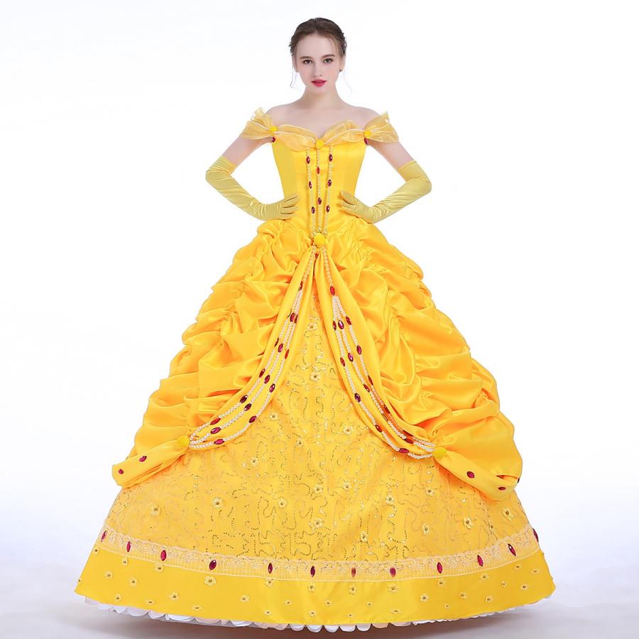 人気絶頂 女性用 ベル ワンピース コスチューム コスプレ 衣装 ドレス プリンセスドレス プリンセス ドレス ハロウィン 仮装 女王 大きいサイズ 女性 レディース なりき Web限定 Www Gran Gusto It