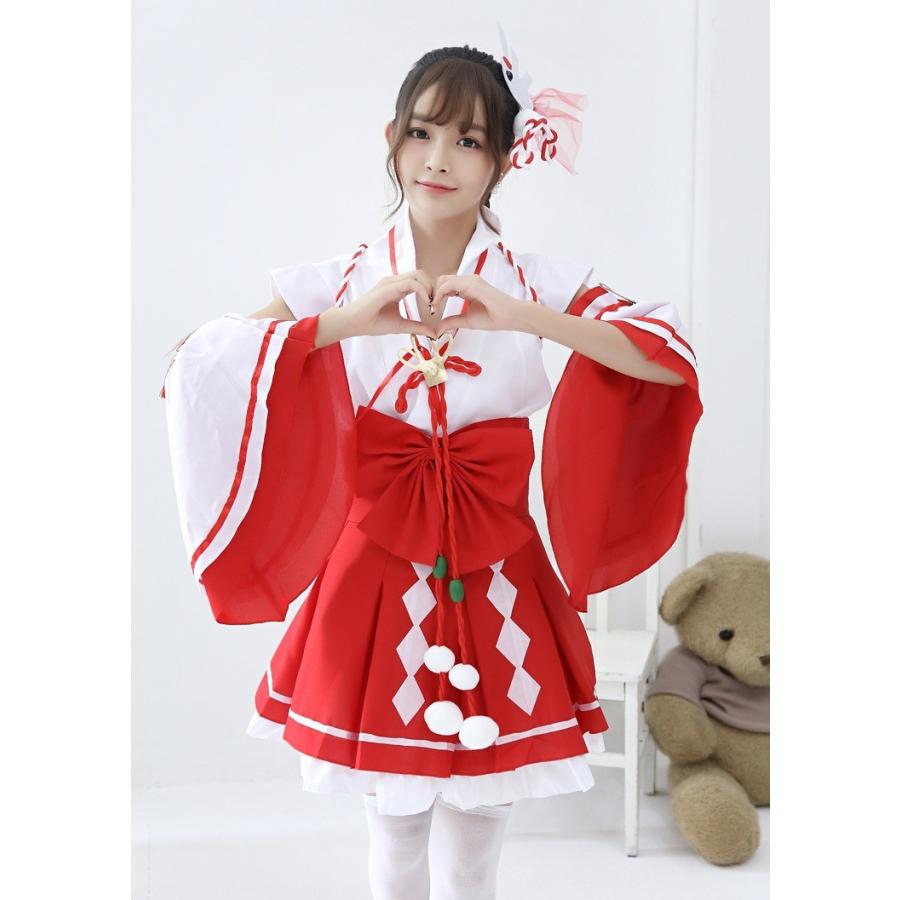 着物 和服 衣装 コスチューム 大人用 コスプレ 大人 袴 可愛いコスプレ スカート 仮装 巫女 コスプレ衣装 余興 和風 ミニ 女性 コス ミニスカート レディース Topfashion 通販 Yahoo ショッピング