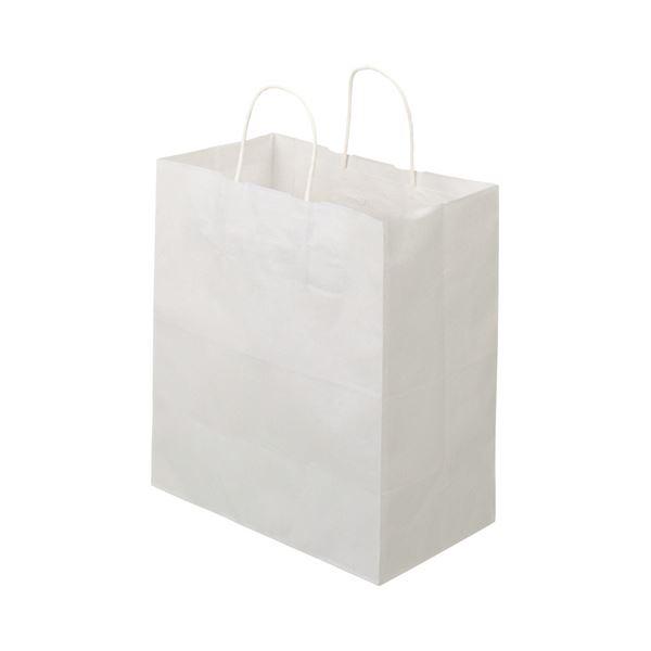 最安値級価格 紙手提袋 （まとめ）TANOSEE 送料無料 丸紐マチ広・中 1パック（50枚）〔×5セット〕 白無地 ヨコ320×タテ350×マチ幅180mm 紙袋