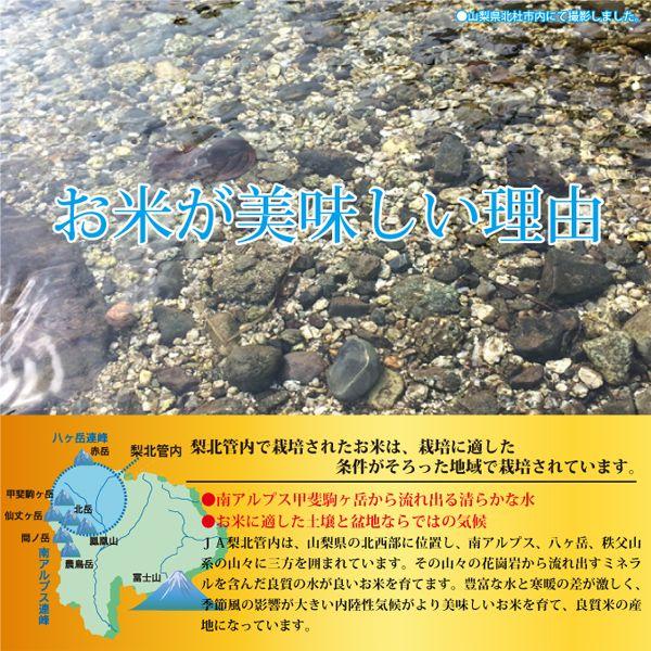 山梨県産 　梨北米コシヒカリ 10kg　 白米 通販 南アルプスの清流水で育った美味しいお米｜mailife｜03