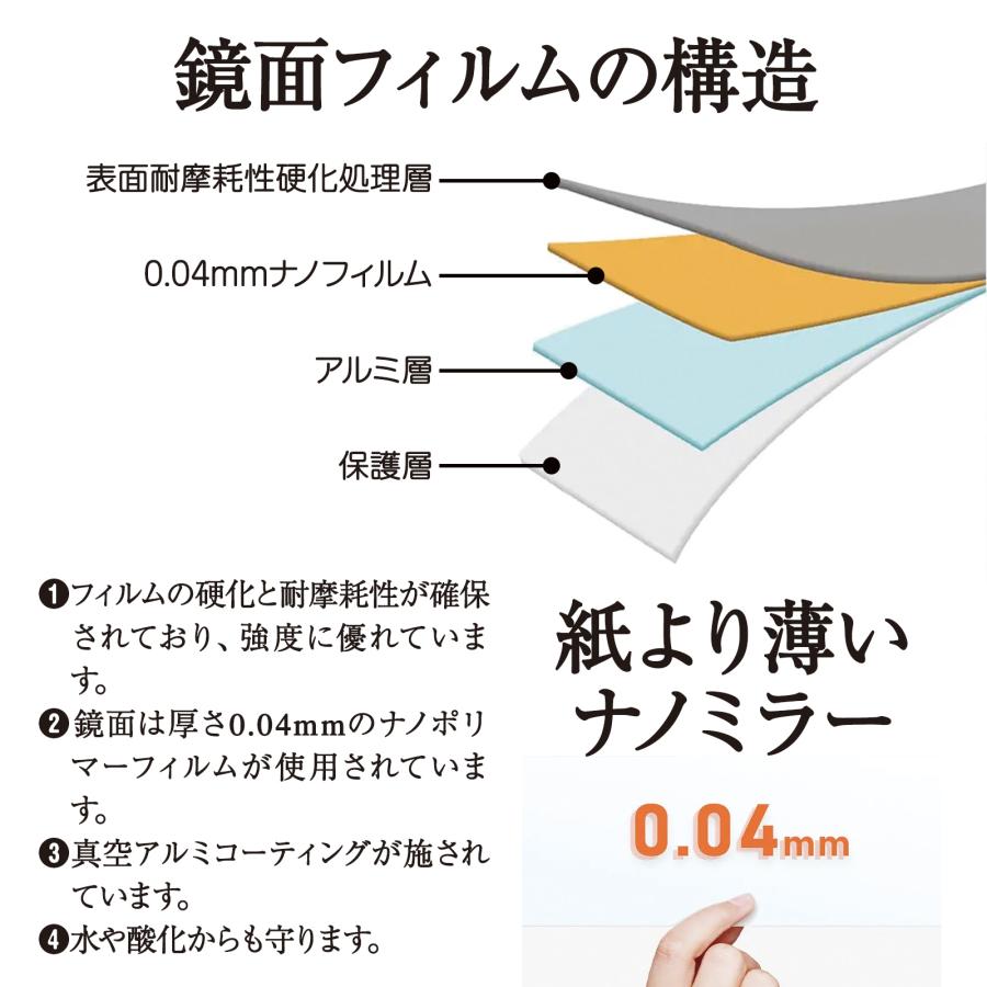 割れない鏡 スタンドミラー 全身鏡 姿見鏡 超軽量 鏡 幅60×高さ160cm スタンド付き キャスターミラー 360°回転 ソフトミラー 安心 安全 ダンス ヨガ｜mailo-shop｜04