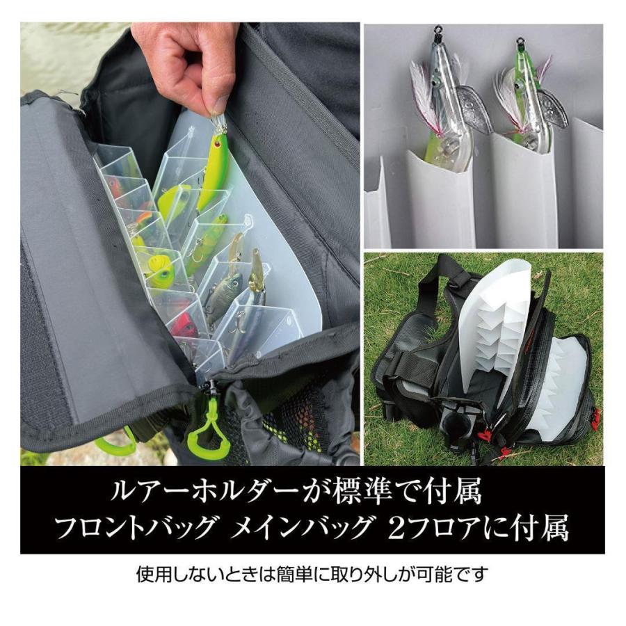 Neer フィッシングバッグ タックルバッグ ロッドホルダー付き 釣り
