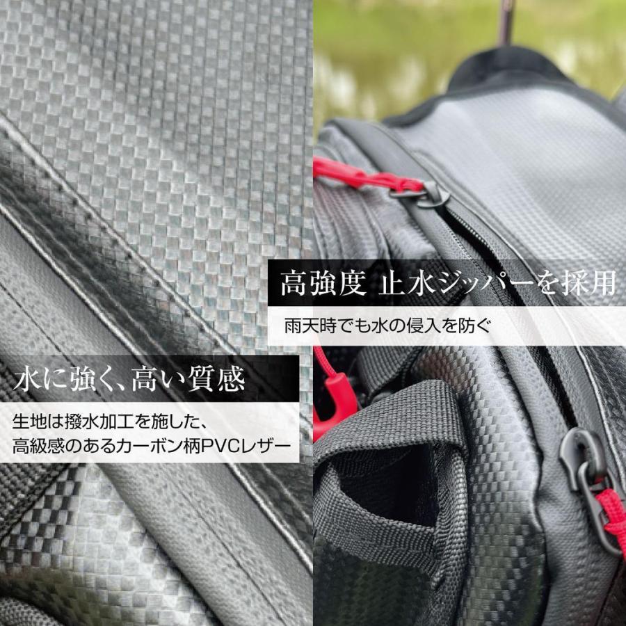 Neer フィッシングバッグ タックルバッグ ロッドホルダー付き
