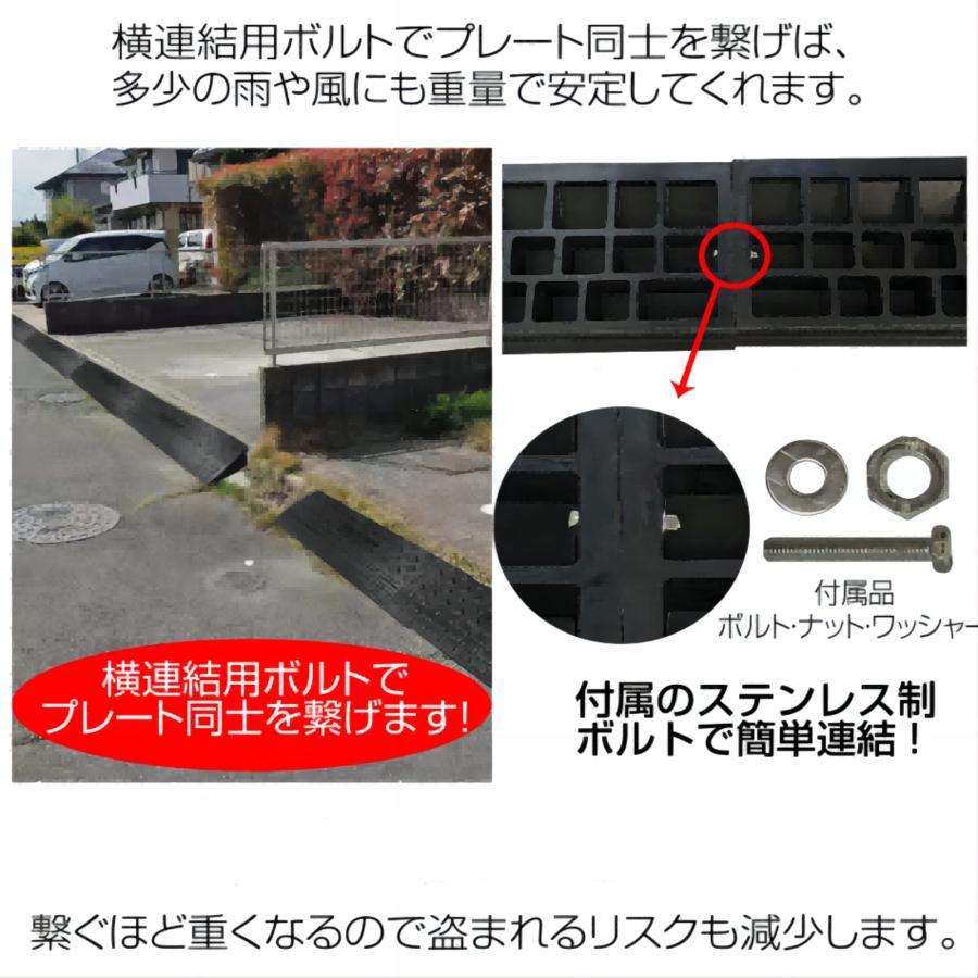 スロープ 段差 ステップ ボルト固定 9cm 段差 車 駐車場 グレー Amazon