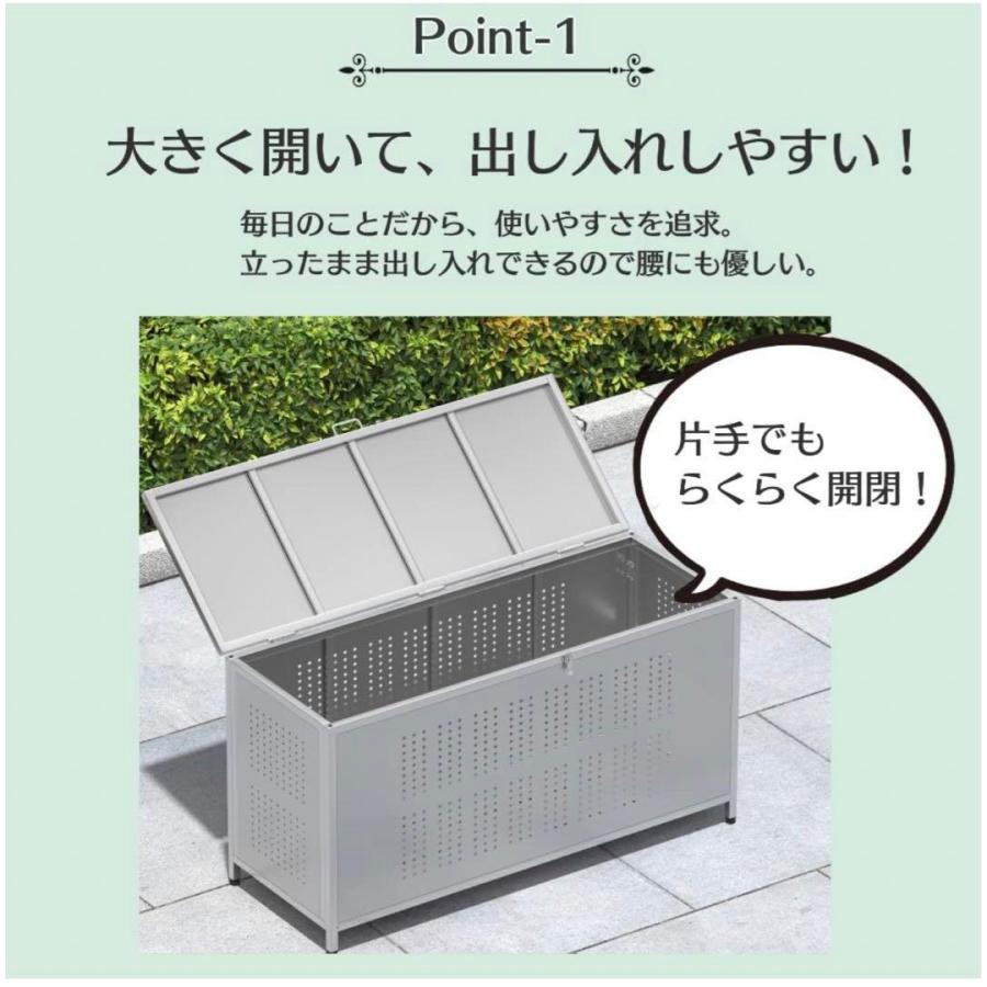 【新入荷】 ゴミ箱 屋外 大きい カラス除け ゴミ荒らし防止ごみふた付き(組立式）350L 【1991634711】(10800円)