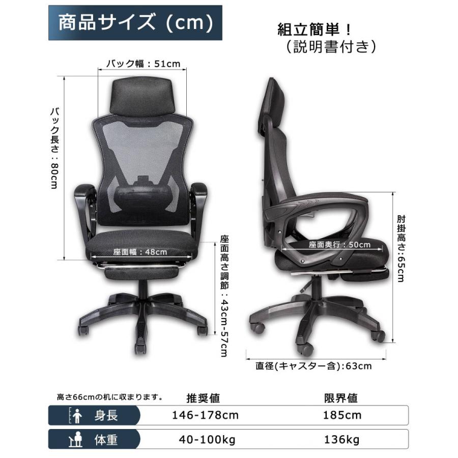 二重構造ゲルクッション付き】Relaxo オフィスチェア テレワーク 
