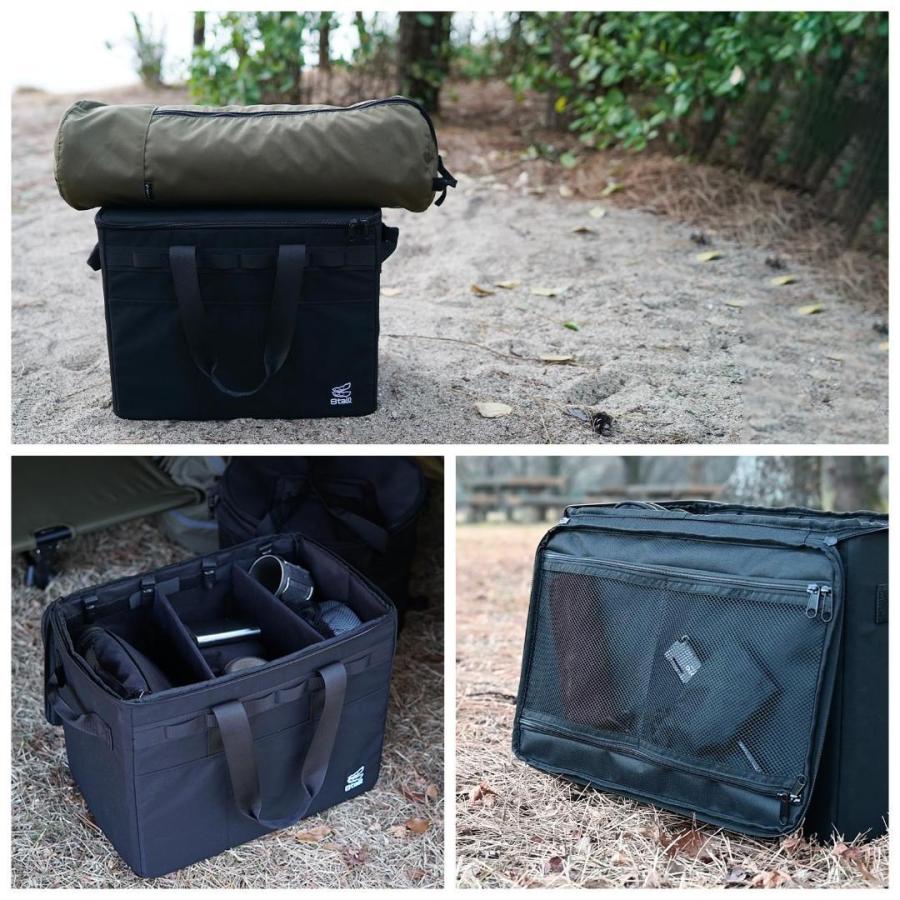 8tail キャンプ収納ボックス コンテナボックス 37L 42*27*33cm : Mailo