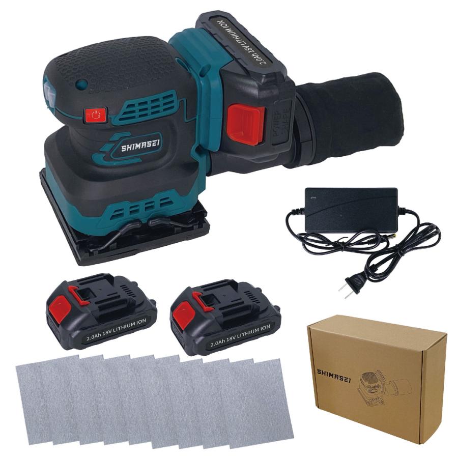 オービタルサンダー 充電式 18v コードレス バッテリー2個 充電器付 集塵機能 ペーパー114 140mm サンダー 電動工具 研磨 1年保証 702 Mailo Shop 通販 Yahoo ショッピング