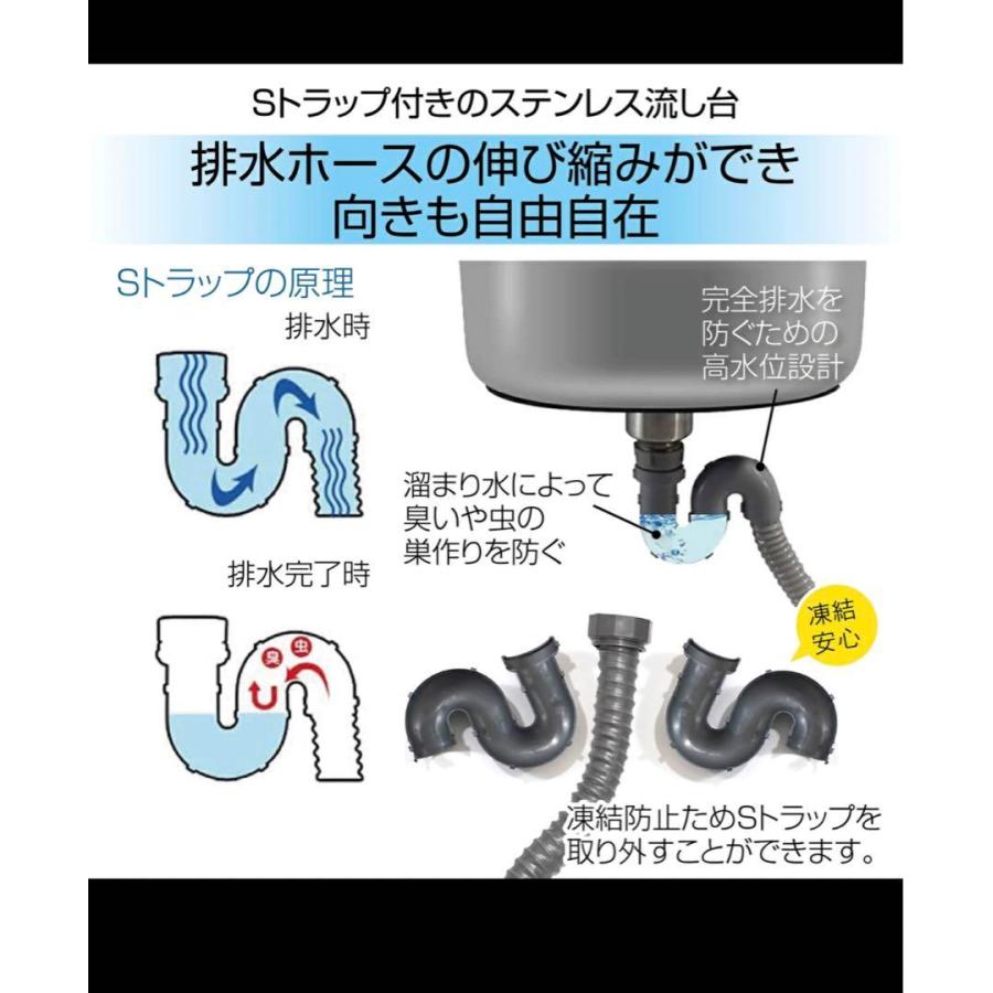 ステンレス簡易流し台 屋外 多様性 RC-G76[約幅76奥行40高さ80cm] ステンレス簡易流し台 屋外 多様性 RC-G76 約幅76奥行40高さ80cm