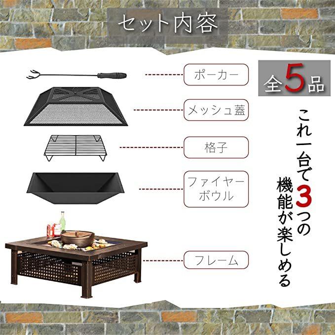 バーベキュー 焚火台 多人用 BBQ 庭 家族用 大型 テーブル バーベキュー 焚火台 多人用 BBQ 庭 家族用 大型 テーブル