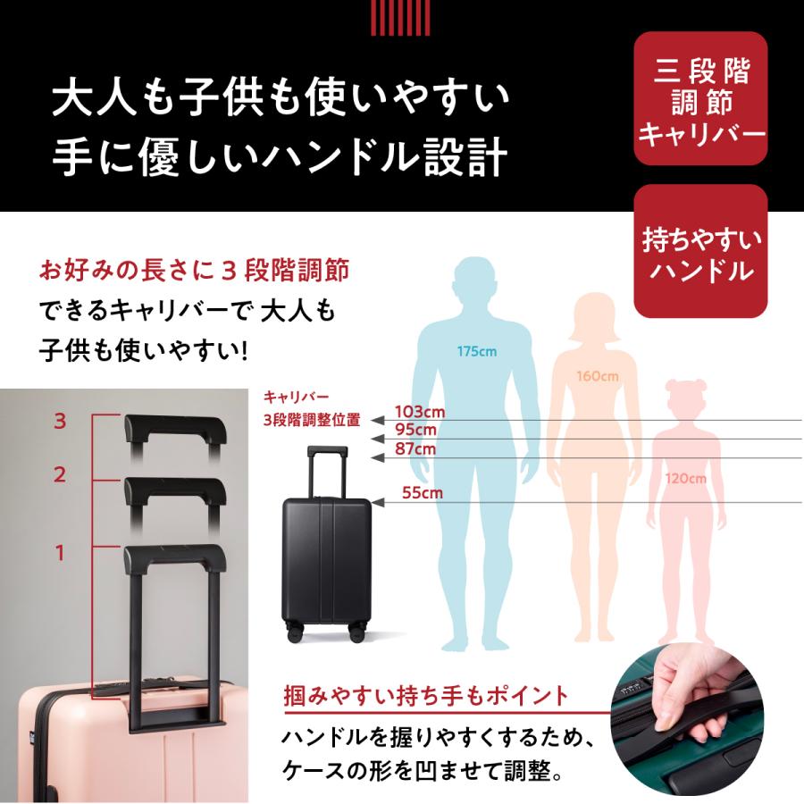 超軽量 静音 スーツケース MAIMO COLOR YOU 限定カラー キャスター交換可能 Sサイズ 機内持ち込み USBポート TSAロック キャリーケース 軽量 キャスター 機内_14