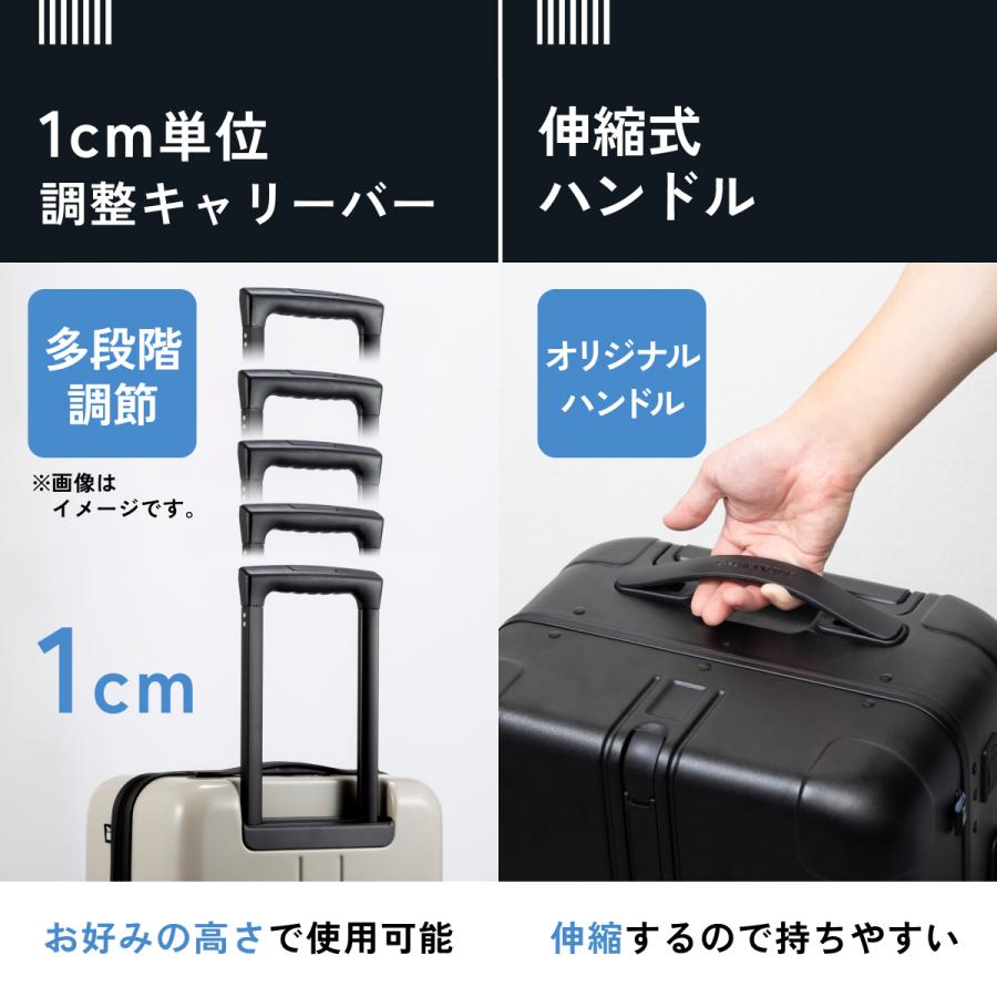 MAIMO ワンタッチ開閉 フレームタイプ スーツケース Frame Light M