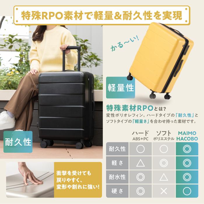 MAIMO 内装丸洗い スーツケース 機内持ち込み キャリーケース MAIMO