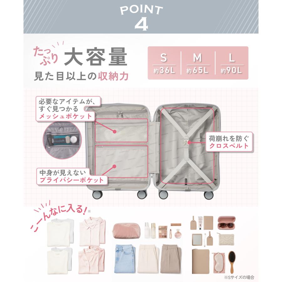 MAIMO MAIMO HARENO スーツケース Sサイズ 約36L 機内持ち込み 超軽量