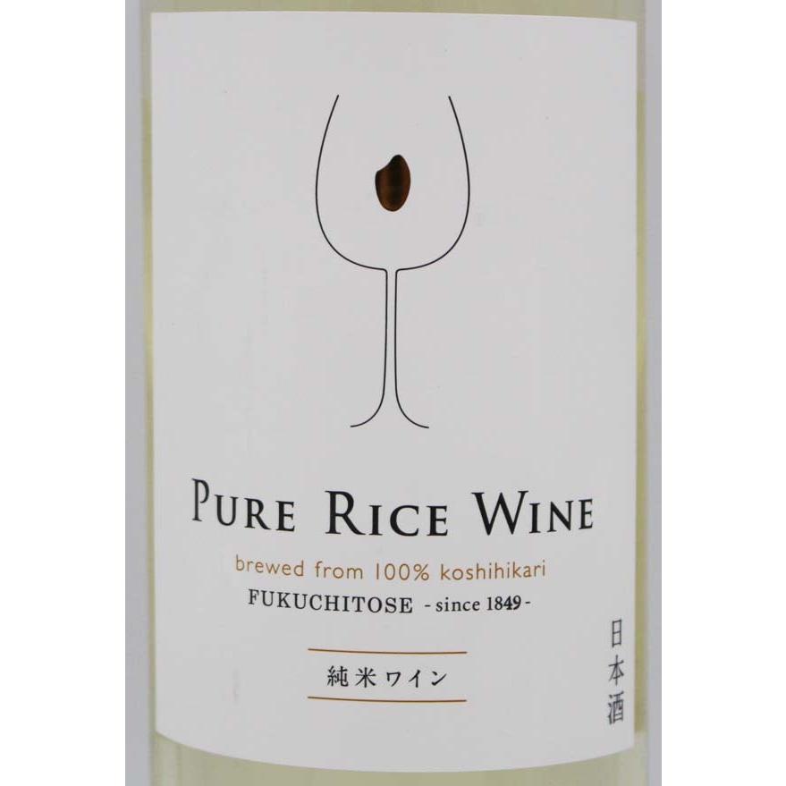 福千歳 PURE RICE WINE 720ml 田嶋酒造株式会社｜maimonechizen｜02