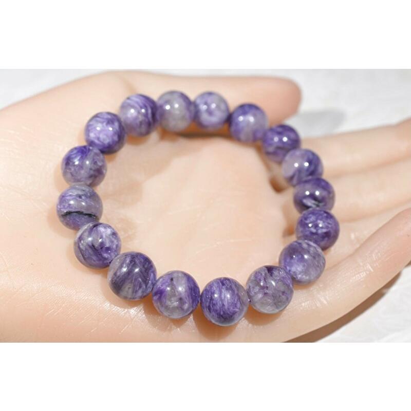 高品質 チャロアイト ブレスレット エンジェルシリカ 12mm 希少 