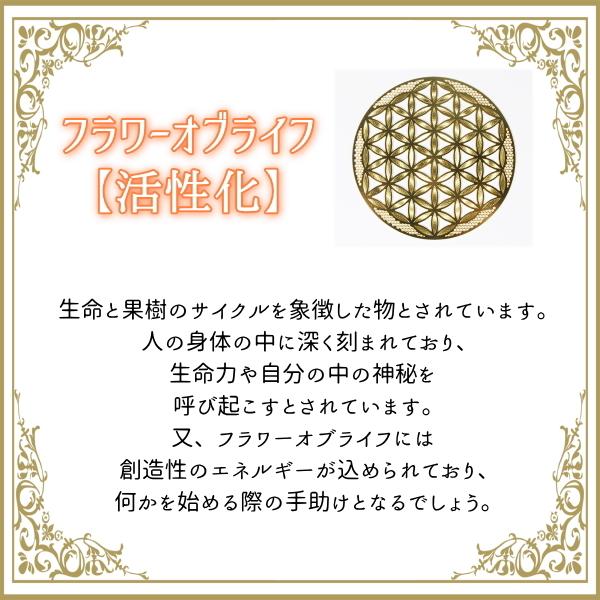 エナジーカード フラワーオブライフ 活性化 １枚売り 送料無料 浄化 瞑想 ヒーリング お守り｜maimustone-y｜03