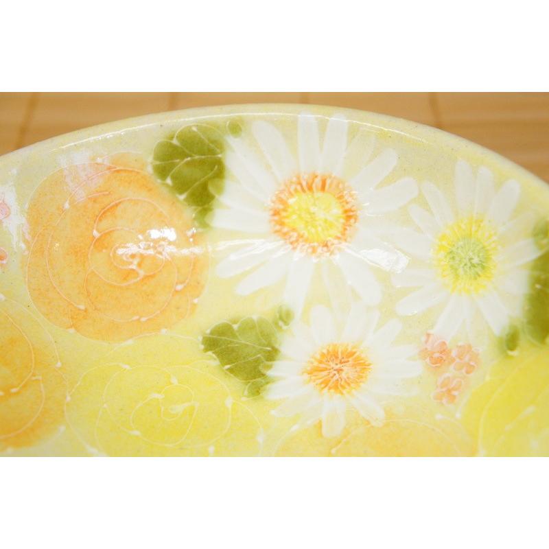 即納できます 工房ゆずりは 黄彩色絵花 おしゃれ鉢 敬老の日 母 即納できます 工房ゆずりは 黄彩色絵花 おしゃれ鉢 敬老の日 母