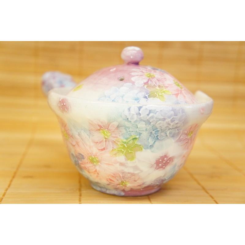 新品・未使用】工房ゆずりは紅彩京花平急須記念品プレゼントティータイム