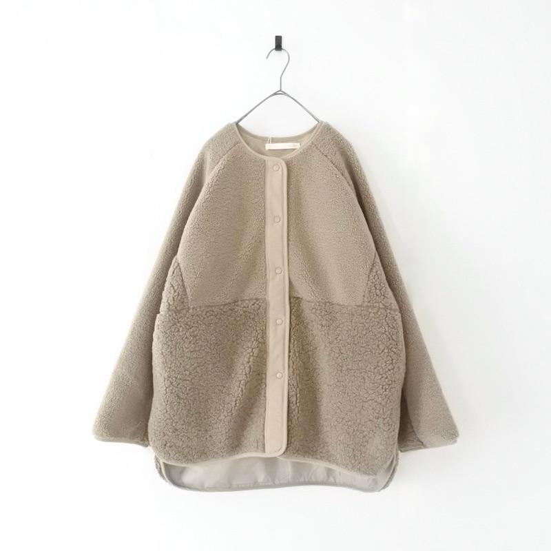 Lupilien（ルピリアン） 粒違い ボア 切替 ブルゾン ジャケット MOCA