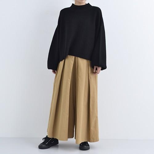 merlot メルロー ハイネック バルーンスリーブ ニットトップス 1000