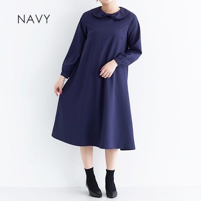 リボンカラー ワンピース ドレス Merlot Plus メルロープリュス 2299 レディース フォーマル 結婚式 二次会 入園式 Merlotplus2299 Popな雑貨とカワイイ服 Md Store 通販 Yahoo ショッピング