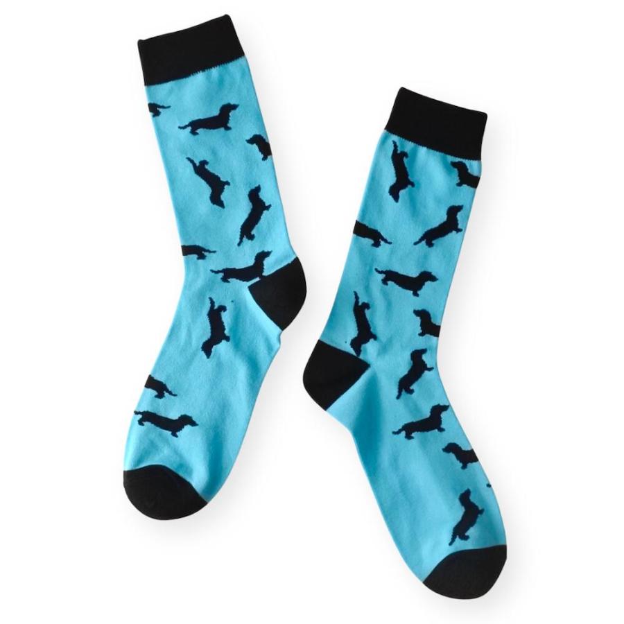 メンズ 靴下 総柄 ダックスフント ドッグ ソックス MENS DOG SOCKS SOX