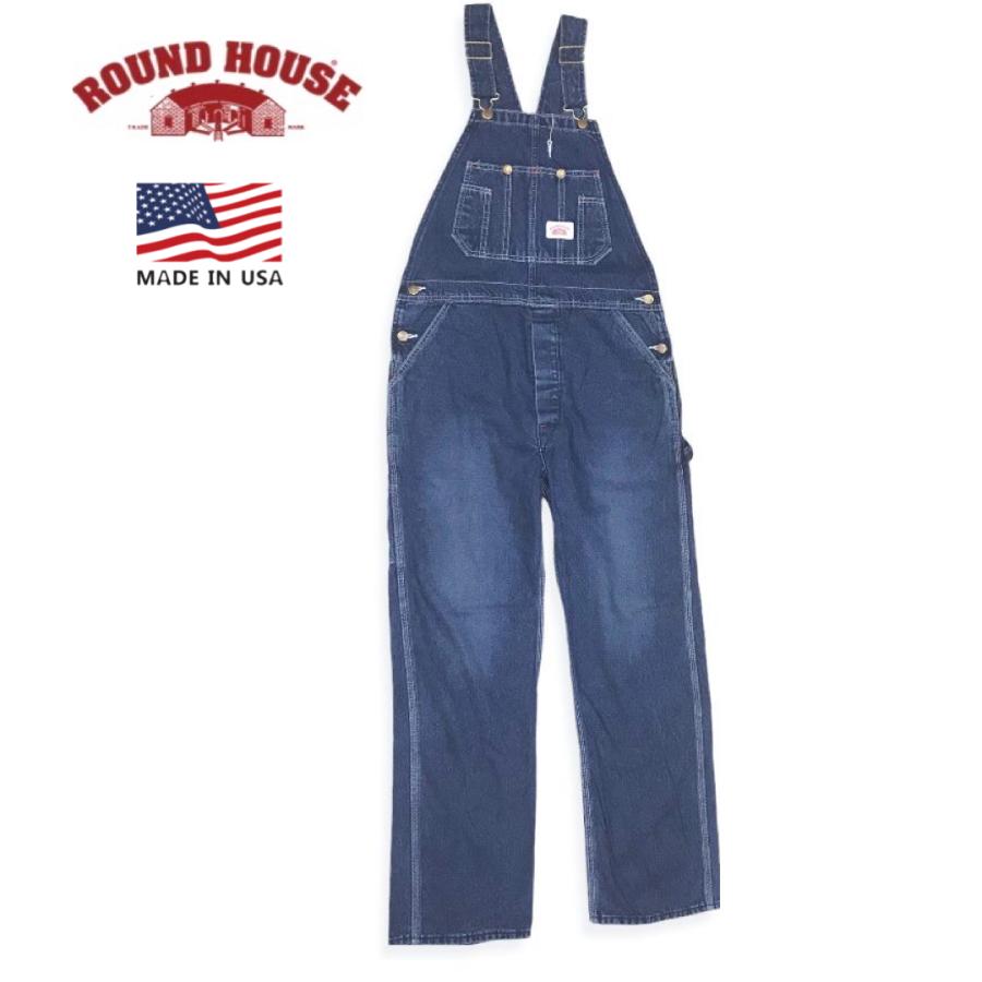 ラウンドハウス　オーバーオール　42×30 アメリカ製 送料無料 ROUND HOUSE【ラウンドハウス】016 OVERALLS