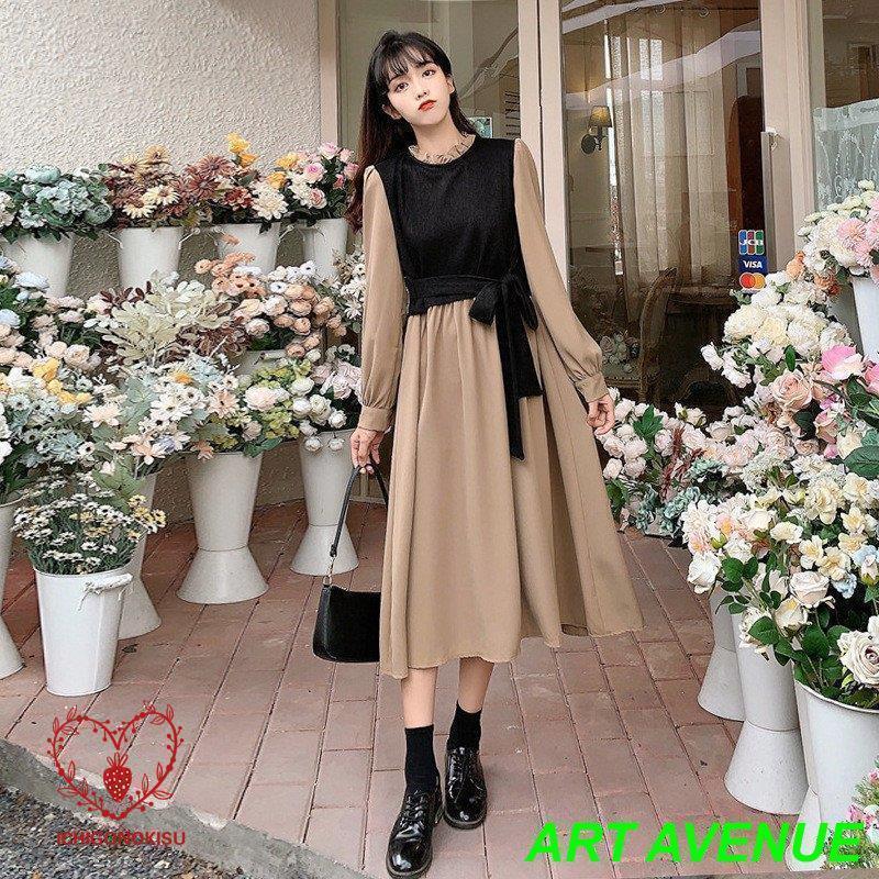 ワンピース レディース きれいめ 40代 秋冬 ワンピース 膝丈 長袖 ワンピース 春  マキシワンピース チュニック 韓国風 おしゃれ 着痩せ 新品 ワンピース レディース おしゃれ ロングワンピ 40代 50代 膝丈