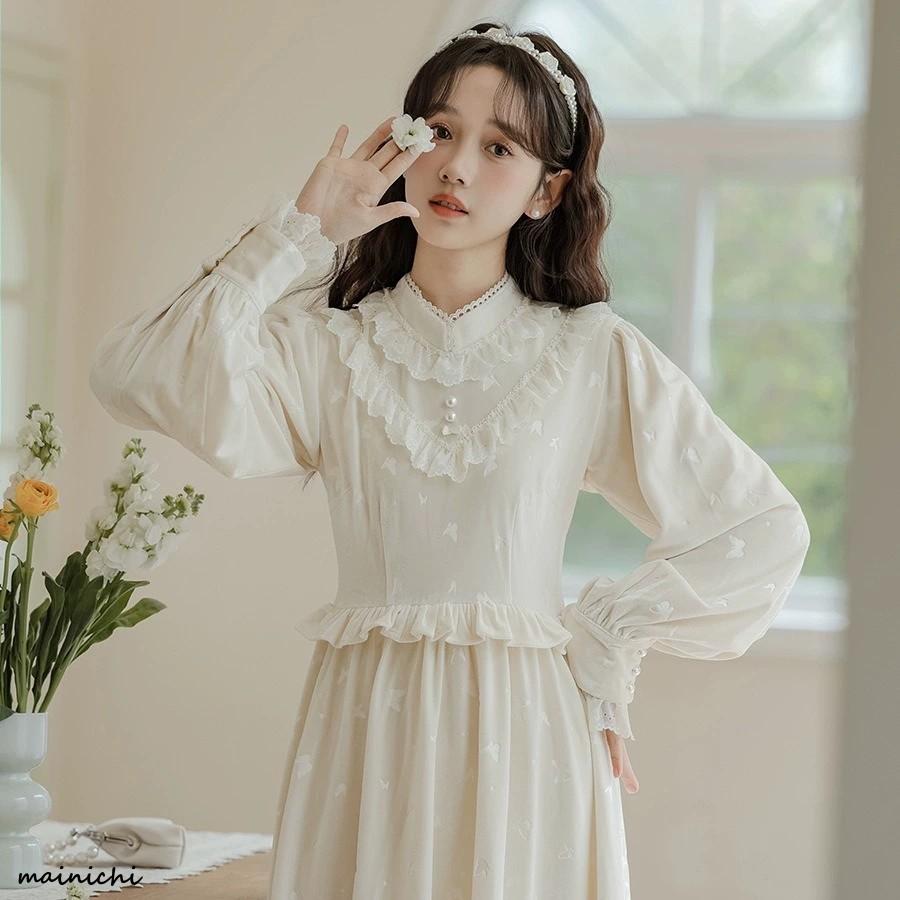 プリーツプリーズ　チャイナ　ワンピース　ドラゴンボタン　涙あき　グリーン　美品 プリーツプリーズ チャイナ ワンピース ドラゴンボタン 涙あき