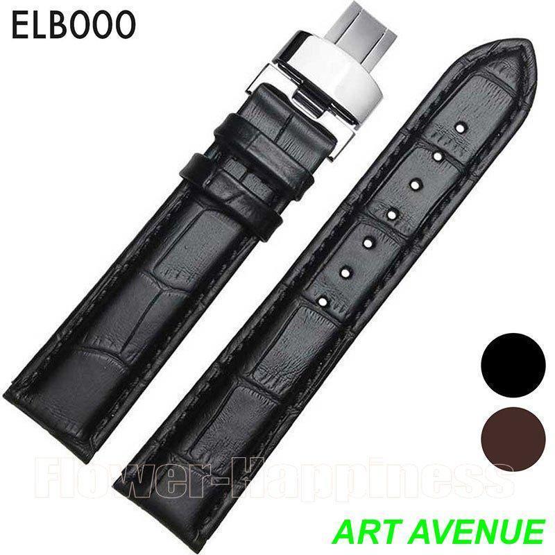 クロコダイル本革時計ベルト交換ベルト Dバックル18mm 19mm 20mm 21mm