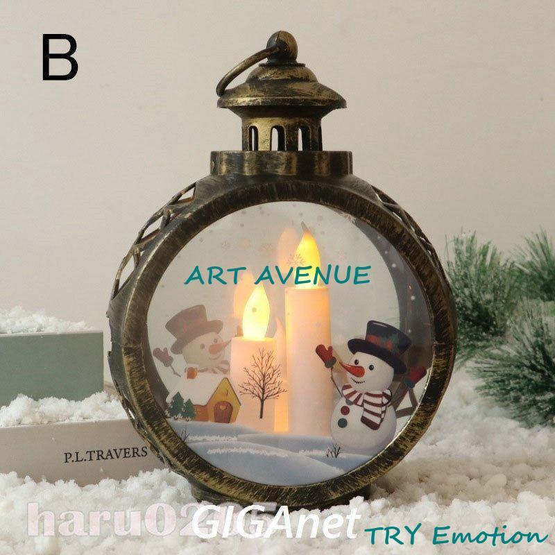 クリスマス 提灯 ランタン LEDライト 卓上 飾り付け サンタクロース