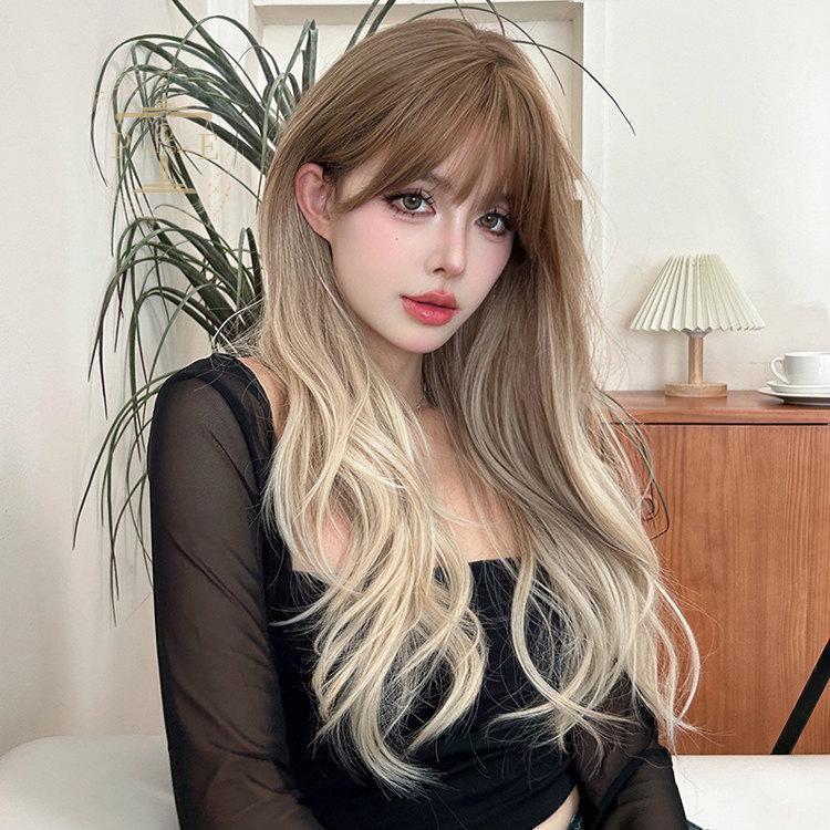 ブロンド ロングウィッグ グラデーション