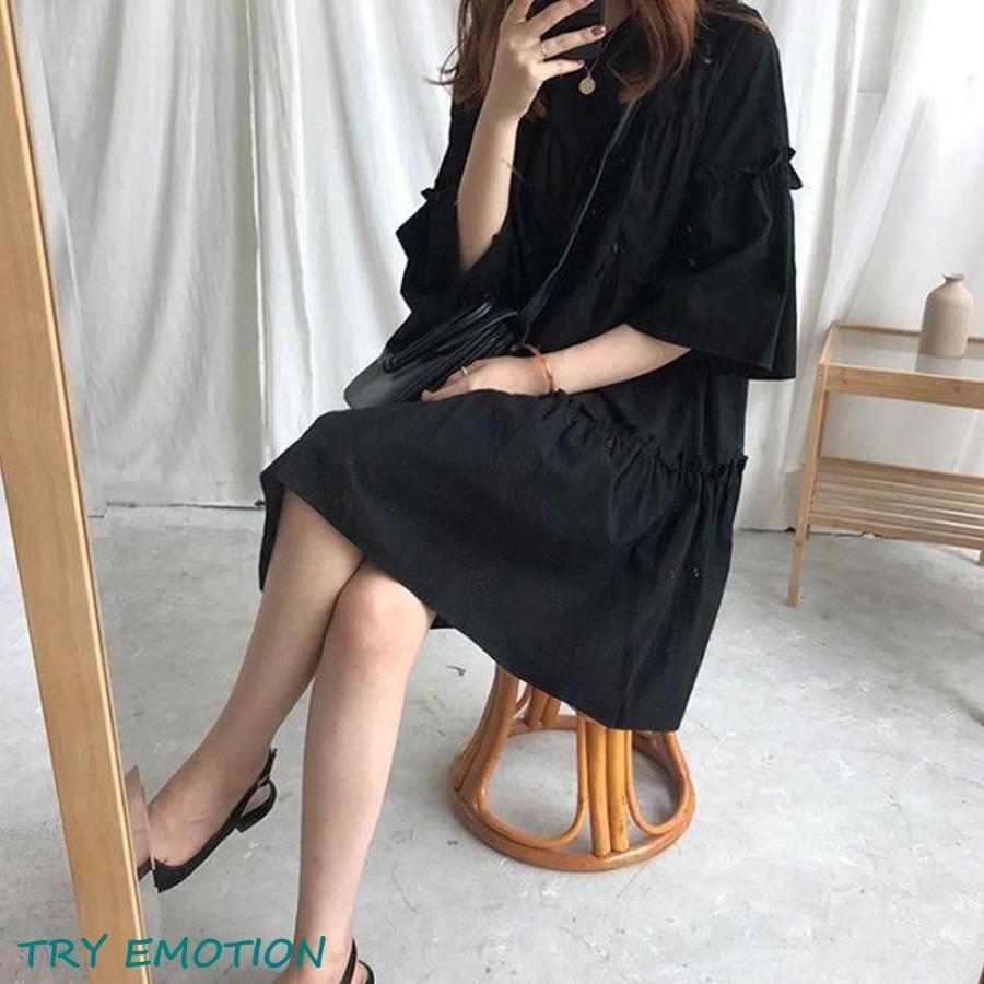 Aライン ティアードワンピース フリル : 毎日いいものストア