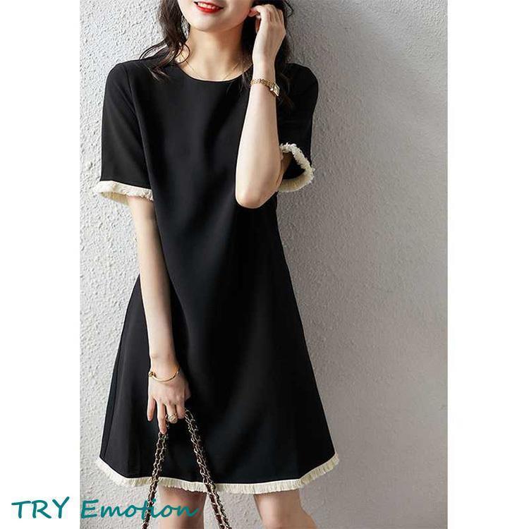 ワンピース レディース 40代 きれいめ 膝丈ワンピース 春夏新作 半袖