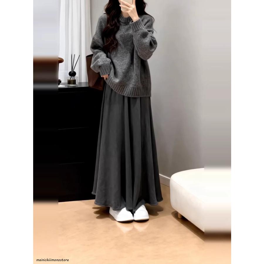 ニットワンピース ロングワンピース 40代 秋 冬 マキシ丈 ハイネック 50代 長袖 プリーツ切り替えワンピース カジュアル 通勤 二次会 カジュアル 秋冬新作 ニットワンピース ロングワンピース 40代 秋 冬 マキシ丈 ハイネック
