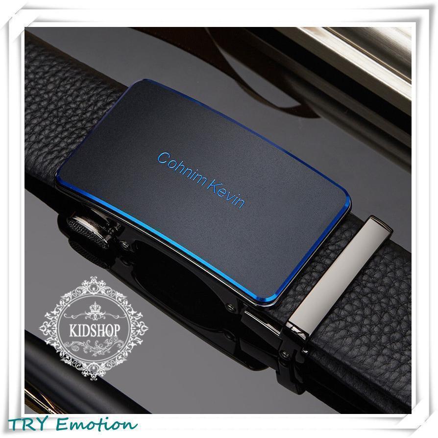 ベルト メンズ 本革 オートロック式 バックル 無段階 穴なし