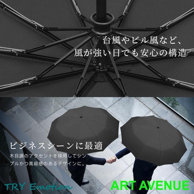 雨傘 折りたたみ傘 自動開閉 メンズ レディース 大きい 10本骨