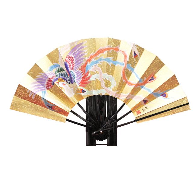 扇子 飾り扇子 日本製 名入れ 京都 手描き絵飾り扇子 鳳凰 飾り台付き 舞扇堂 D 99 舞扇堂 京都祇園 扇子専門店 通販 Yahoo ショッピング
